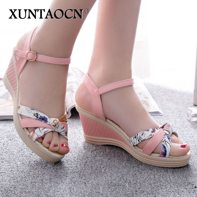 New shoes women sandals summer wedge sandals 2022 women shoes bohemian fashion classic buckle non-slip sandals women shoes