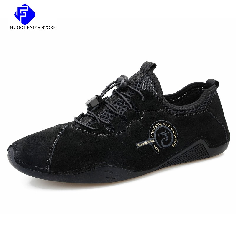 2022 new men's casual shoes men's shoes fashion high quality shoes leather driving shoes flat shoes handmade luxury boat shoes big size