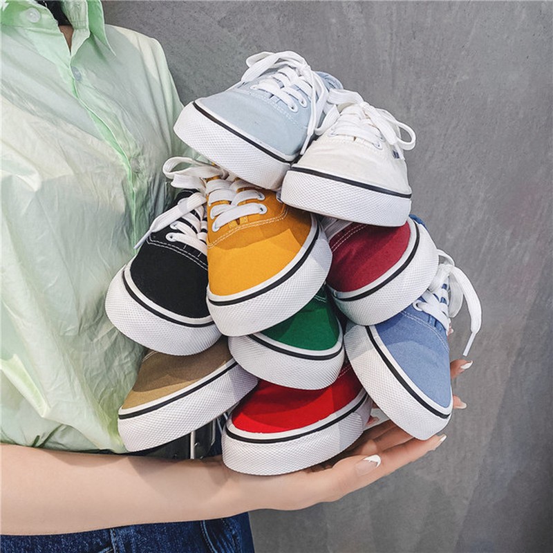 Classic brand canvas shoes women skateboarding shoes woman fashion sneakers loafers ladies low-cut shoes female student