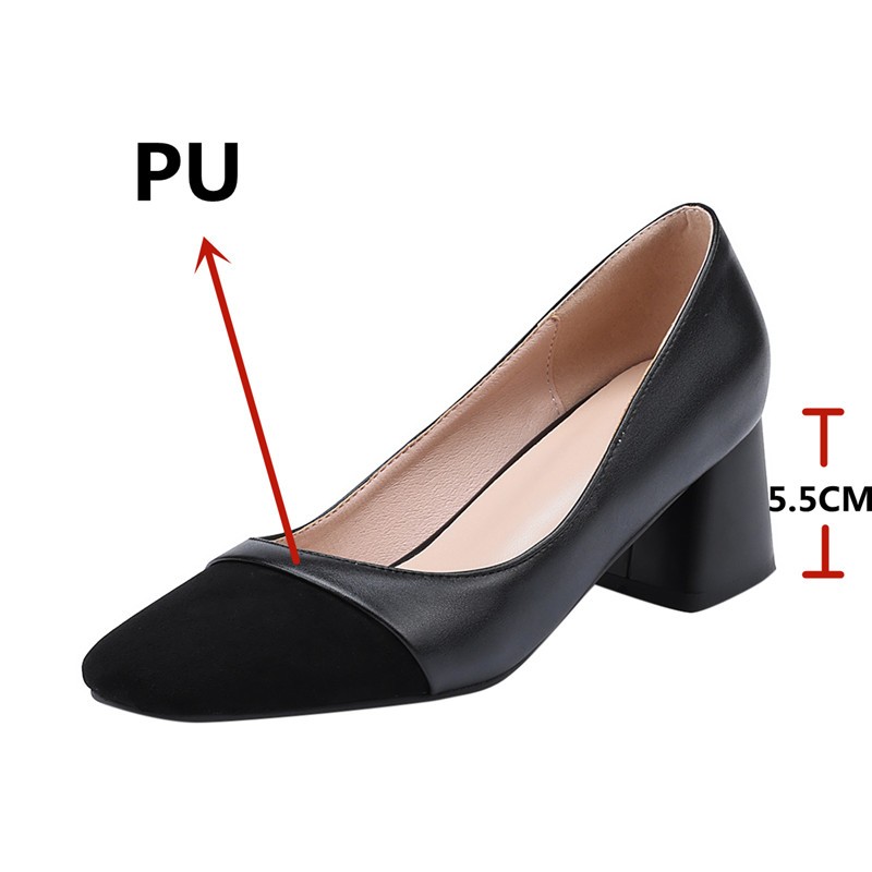 FEDONAS 2022 Women Pumps Basic Mature Office Ladies Pumps Thick High Heels Round Toe Casual Shoes Woman