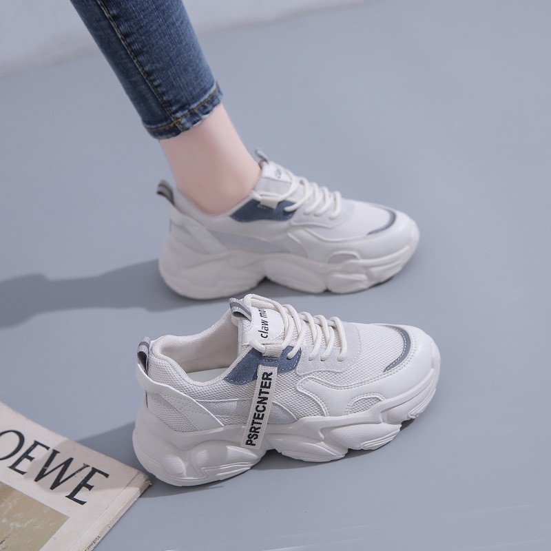 Women Sneakers 2022 Autumn Fashion Running Shoes Women Lace-up Sneakers Non-slip Increase Platform Shoes Zapatos Mujer