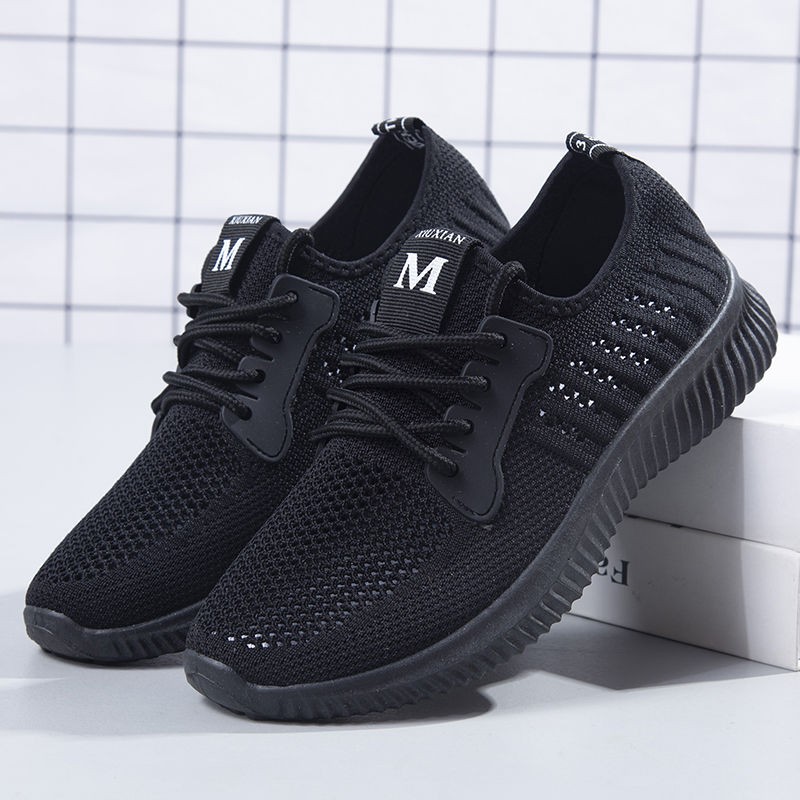 2021 new women's shoes casual slip-on breathable wear-resistant non-slip lazy light comfortable sneakers mesh surface lady shoes