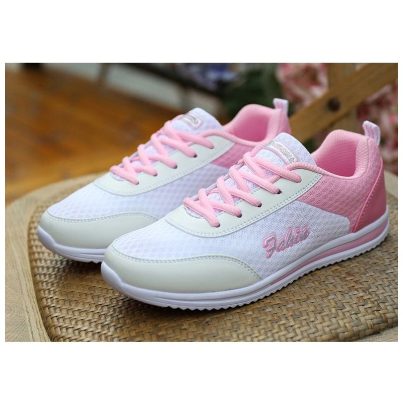 Sneakers Woman Spring Summer For Flat Mesh Basket Light Breathable Lace Up Casual Shoes Zapatillas Mujer