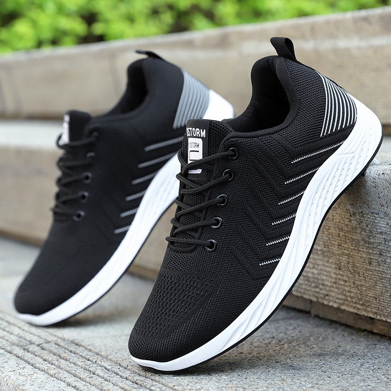 Tênes Masculino Men Running Shoes Lace-Up Light Vulcanize Shoes Walking Jogging Sneakers Sneakers Hombre