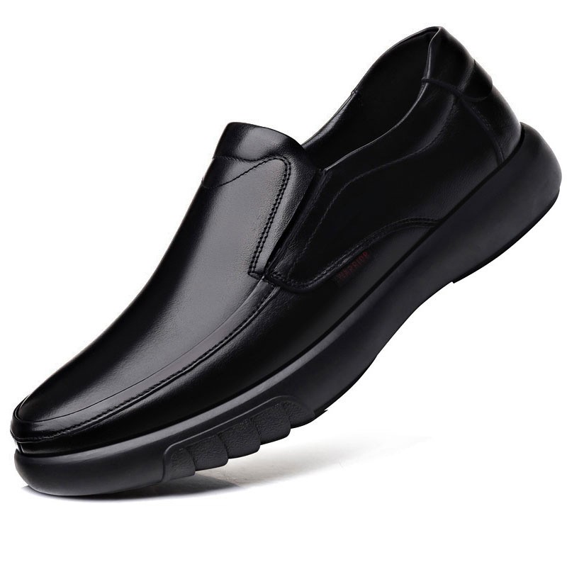 ZYYZYM Men's Lafers Split Leather Spring Summer Slip-On Style Simplicity Handwork Business Casual Leather Shoes