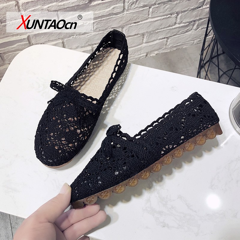 New women shoes fisherman shoes woman mesh breathable flat soft bottom women peas shoes female shoes flat shoes