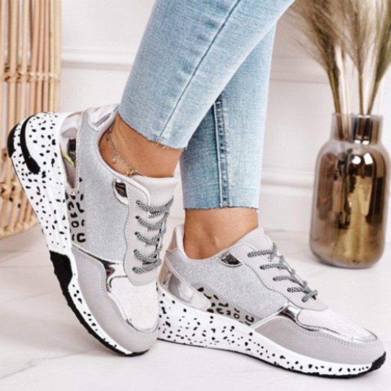 Women Spring Autumn Thick Sole Sneakers Woman Height Increasing Shoes Platform Sneakers Big Size 35-43 Female Sneakers