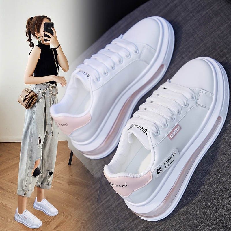 2022 fashion sneakers women casual shoes fashion brand white shoes thick sole women flats woman height inrecing shoes 3cm