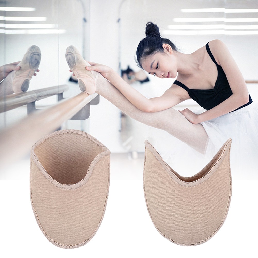 1 Pair Ballet Pain Relief Insert SEBS Dance Pointe Toe Pads Half Yard Insoles Protector Feet Ballerina Flexible Soft Forefoot