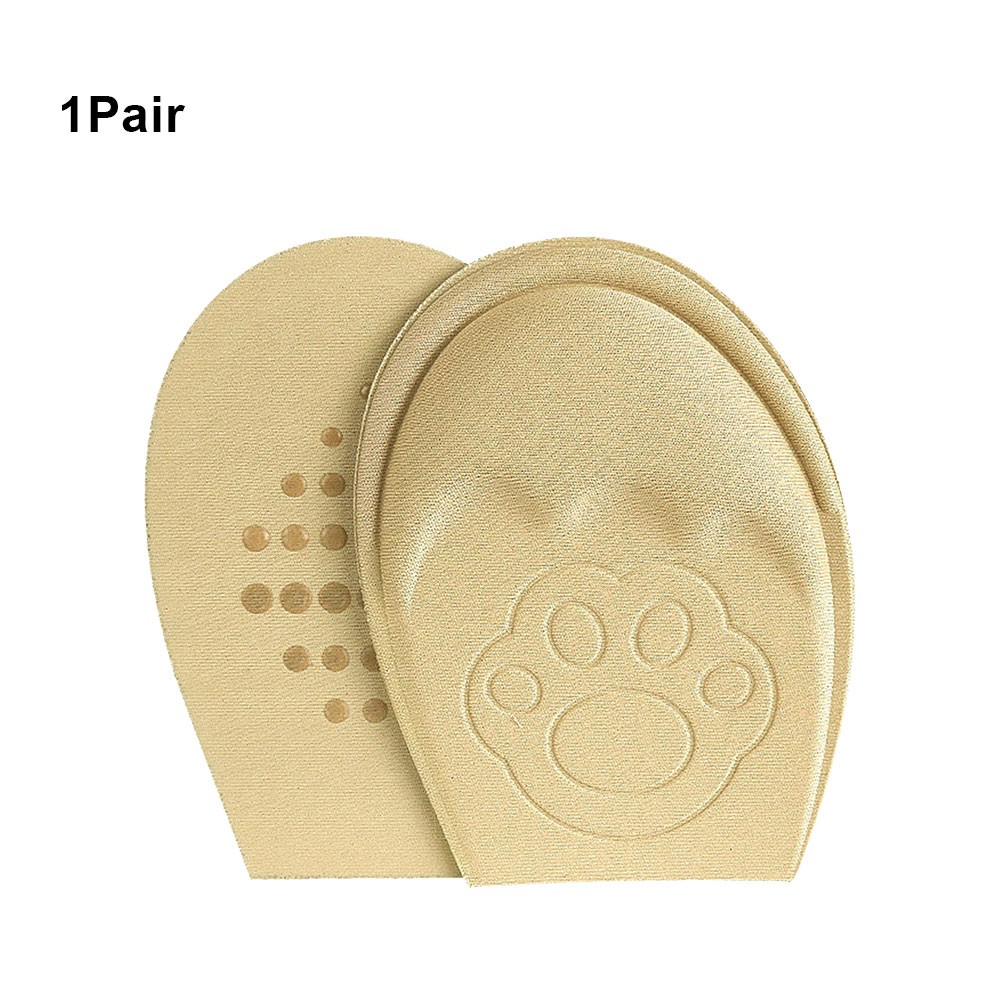 1 Pair Women Pain Relief Soft Shoes Insert Breathable Design Convex Forefoot Cushion Cushion Adjustable Support Non-slip Half Insoles