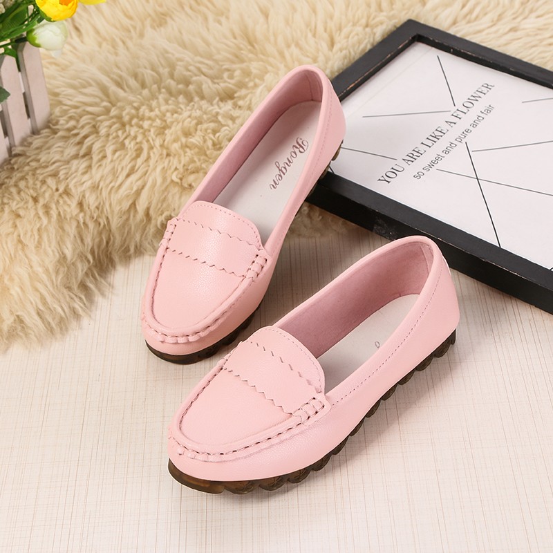 Women Genuine Leather Flats Spring Summer Breathable Comfortable Casual Shoes Femme Loafers Ladies Flat Shoes Nurse