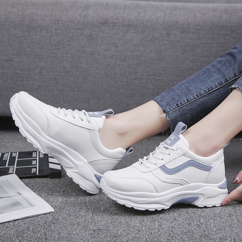 Women Sneakers 2021 Fashion Casual Shoes Comfortable Breathable White Flats Platform Female Sneakers Chaussure Femme