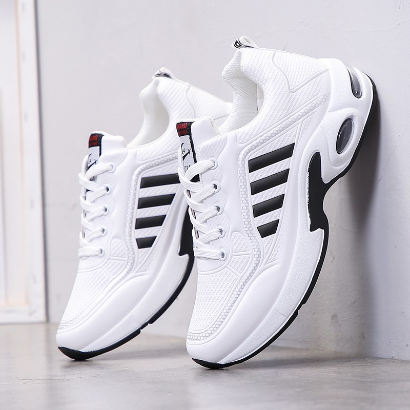 Air Cushion Sneakers Running Shoes New Men's Versatile Casual Men's Shoes Fashion Sneakers Lace Up 2022 Non-slip Walking Shoes