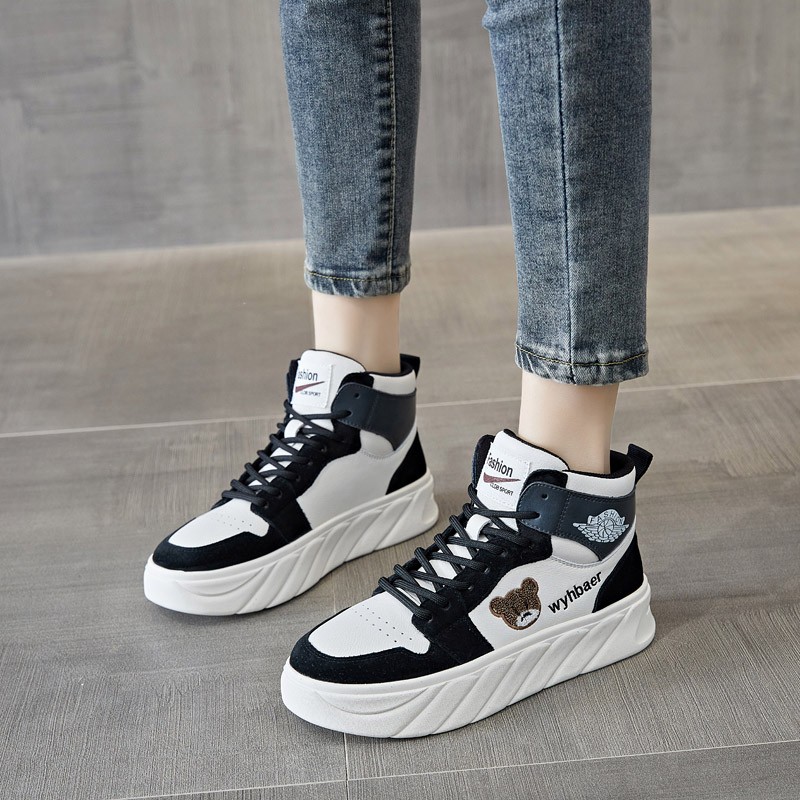 Women's high-heeled high-heeled sports shoes vulcanized shoes fashion breathable shoes running shoes for women 2021