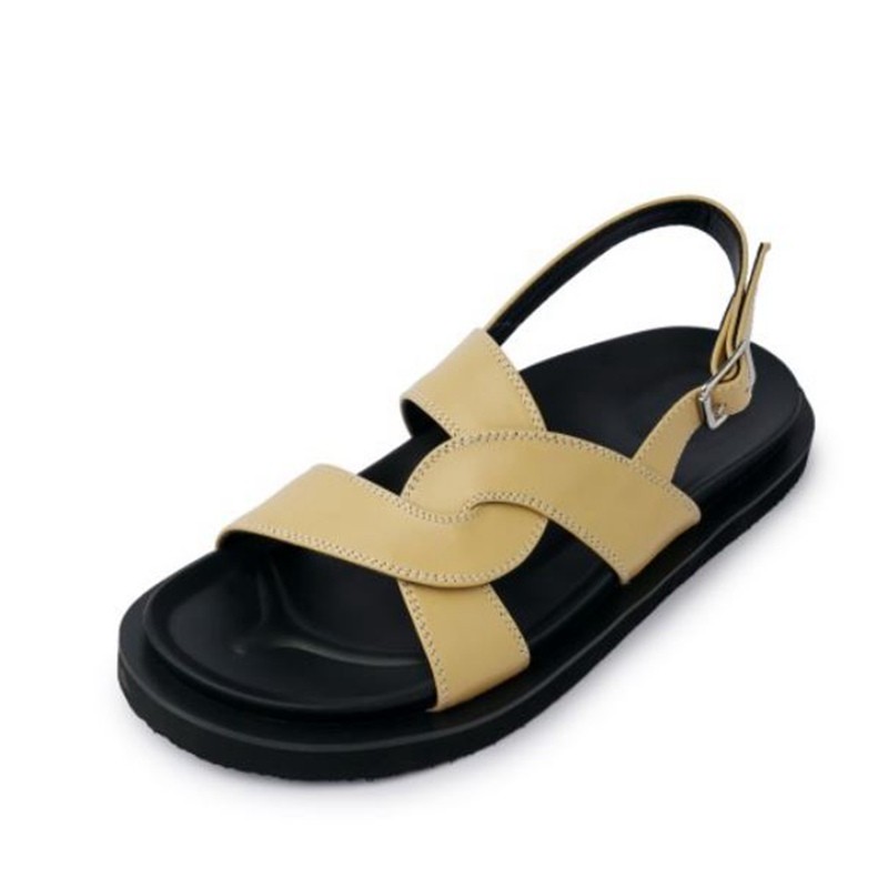 Tuyoki 2022 New Fashion Real Leather Women Sandals Summer Flats Ladies Casual Daily Home Shoes Size 34-39