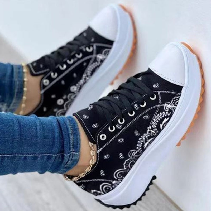 New Women Sneakers Thick Sole Shoes Woman Platform Sneakers Female Casual Sports Shoes Ladies Canvas Shoes Height Increase