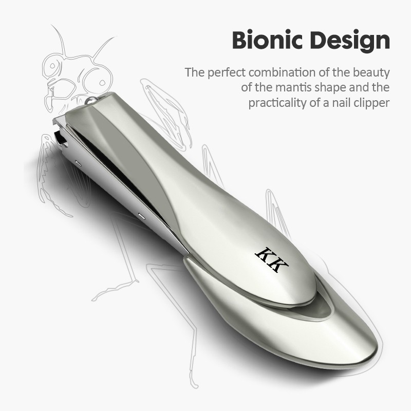 KK Nail Clipper Set Manicure Tools Professional Stainless Steel Nail Cutter Bionics Design Anti Splash Hand Scissors Foot Care