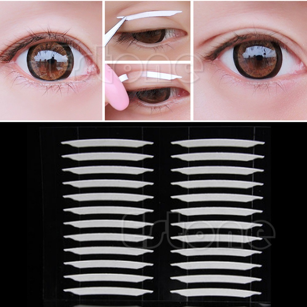 Transparent Mesh Eyelid Stickers 240 Pairs Makeup Invisible Big Eyes Double Eyelid Tape