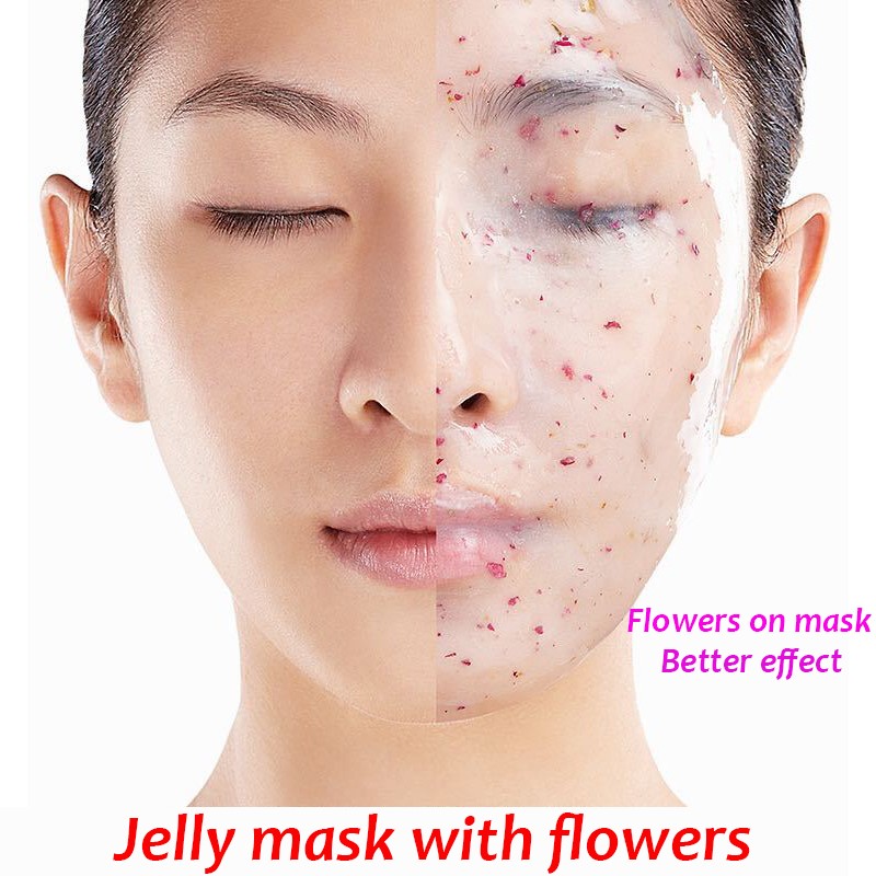 650g Vampire Soft Spa Hydro Jelly Mask Powder Anti-aging Brighten Peel Off DIY Face Mask Crystal Flower Petal Rose Mask Powder