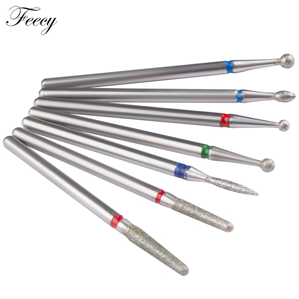 8pcs Diamond Milling Cutter for Manicure Set Nail Drill Bits Accessories Nozzles for Manicure Cutters Pedicure Sanding Nail File