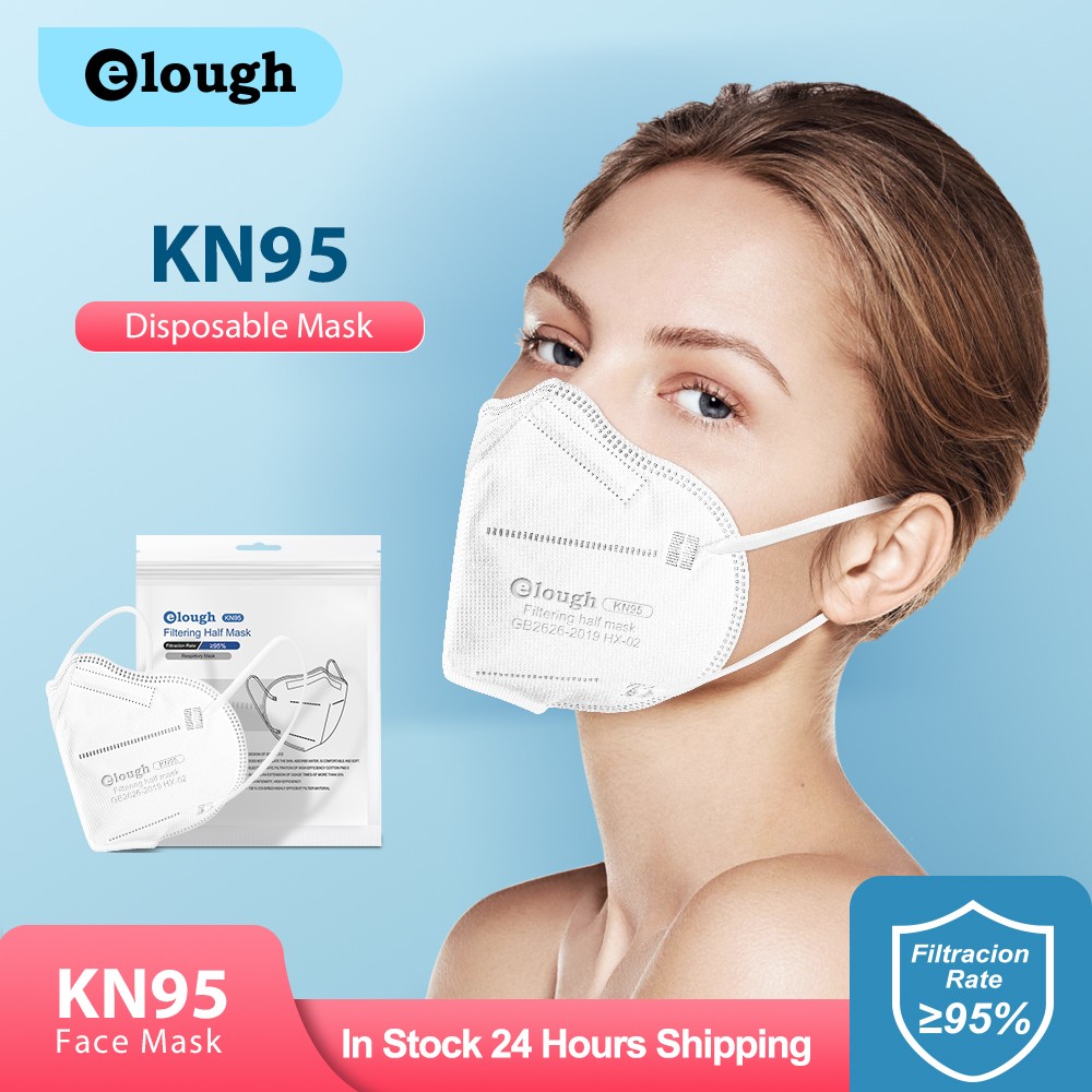 10-100pcs KN95 Mascarillas CE FFP2 Masks Health Safety Approved Protective Breathing Face Mask 5 Layers Filter Mouth Mask