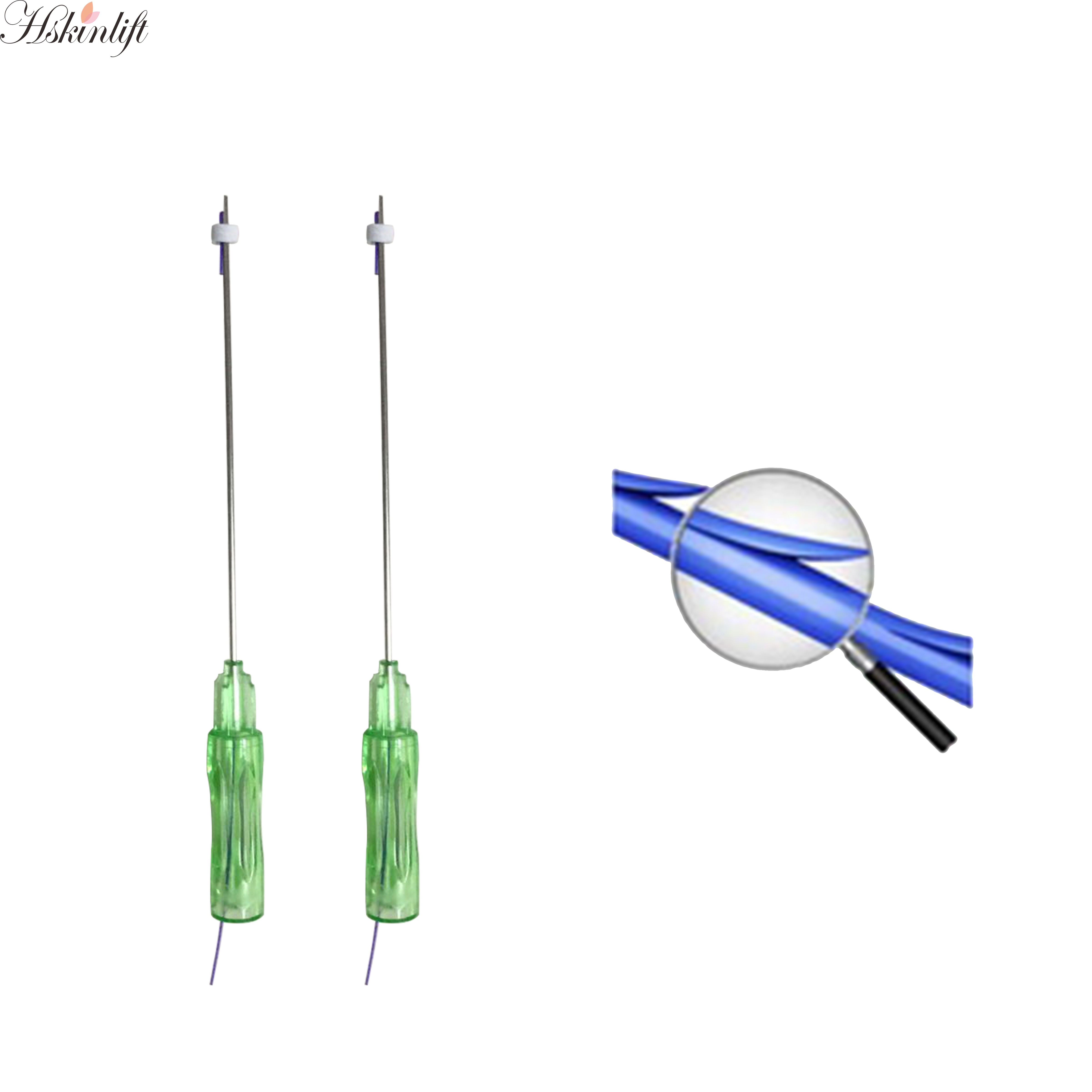 CE COG 4D Barbed Suture With L Cannula 21g*100mm Truth Wire Lift Helios Tensores hskin Lift Pdo Casting Fishbone Mono Thread