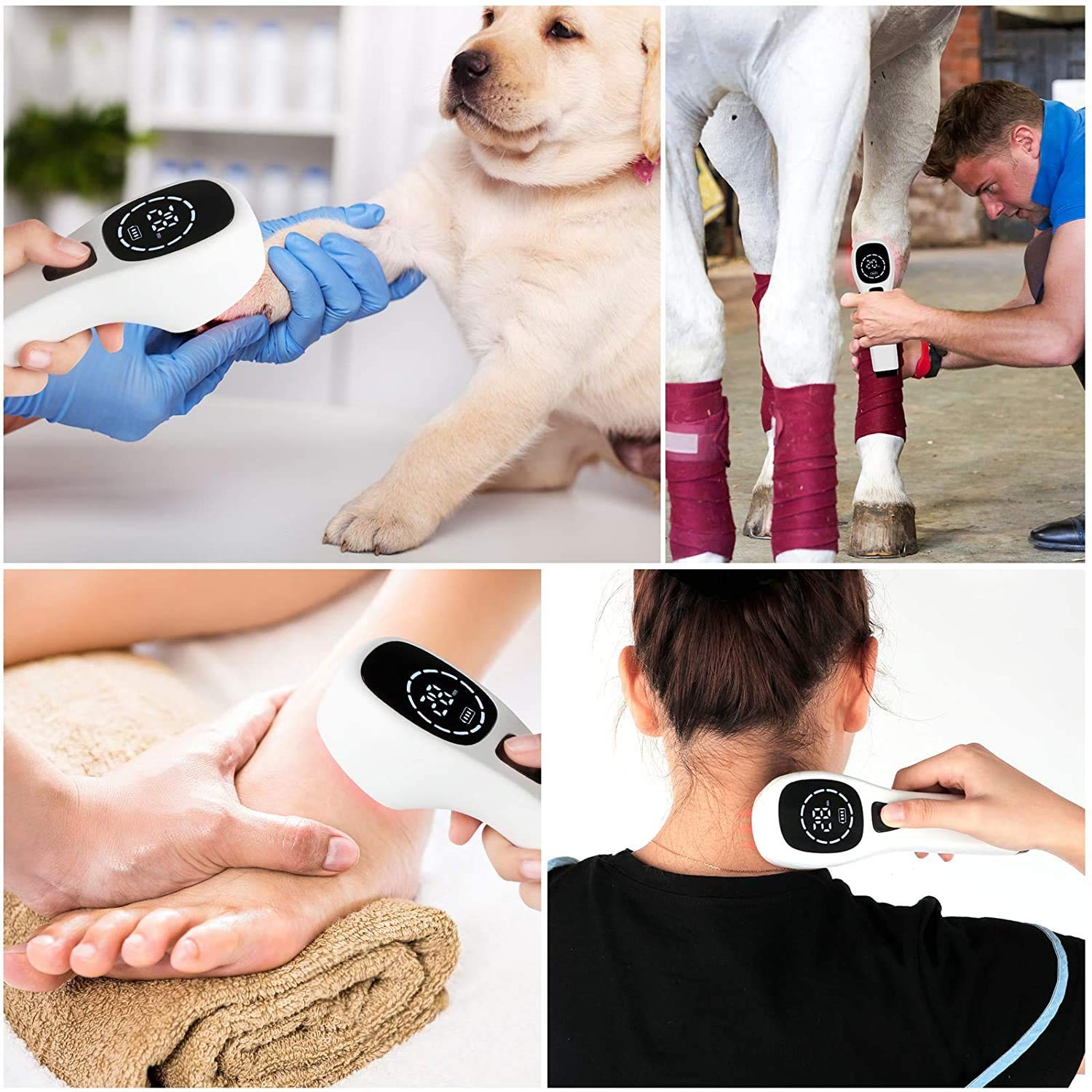 Portable Laser Therapy Device Home Health Care 650nm 808nm Red Light Therapy Device Pain Relief Therapy Knee Shoulder Back Pain Laser