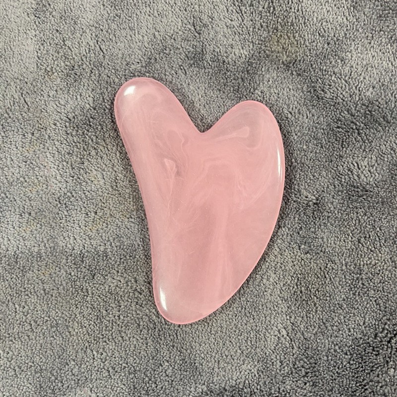 1pc heart shape spa massage beeswax gua sha scraping massage scraper face massager acupuncture board gusha face massager