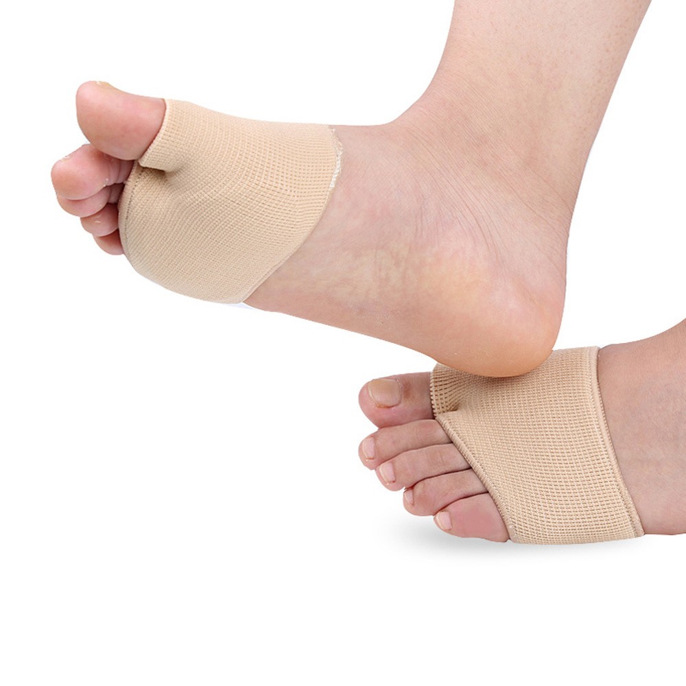 1 Pair Soft Metatarsal Pad Metatarsal Sleeve for Frontal Metatarsalgia, Morton's Neuroma, Plantar Warts, Corns Sesamoiditis