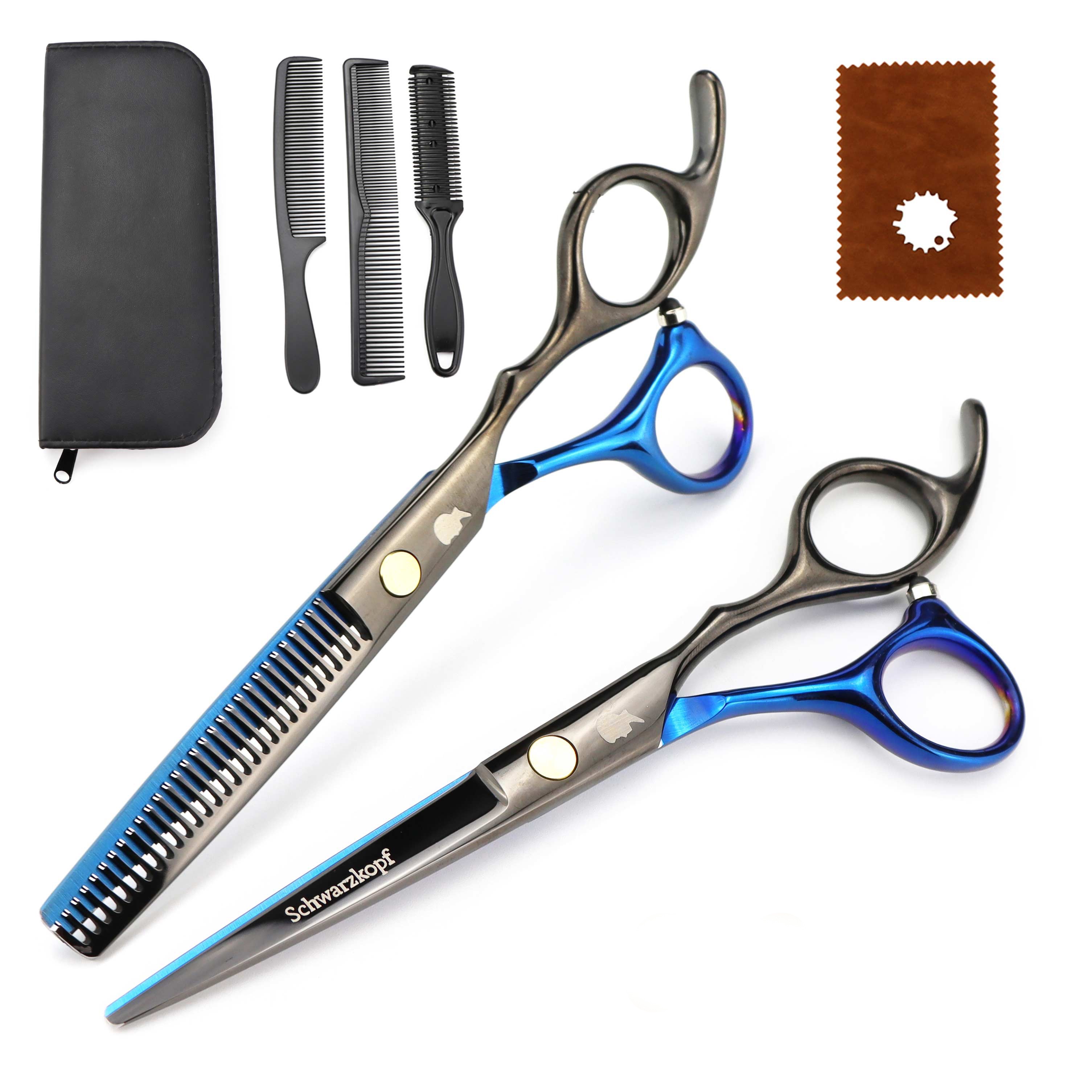 New Professional Hairdressing Scissors, Hair Cutting Barber Set High Quality Scissors Salon 6.0 inch Multi Color Options