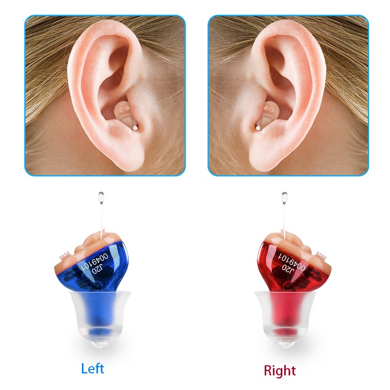 Hearing Aids Hearing Aids for Deaf/Elderly Adjustable Micro Wireless Small Size Invisible Hearing Aid J20 Ear Loudspeaker