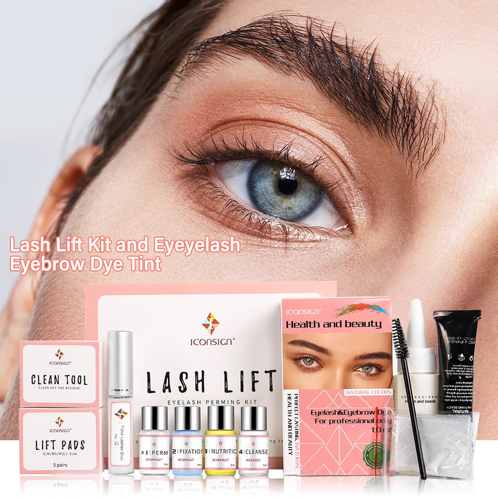 Eyelash Lift Kit Eyelashes Eyebrow Dye Tint Combine Use Lash Lift Eyebrow Dye Tint Make Eye Lash Charming Eyebrow Eye Makeup Kit