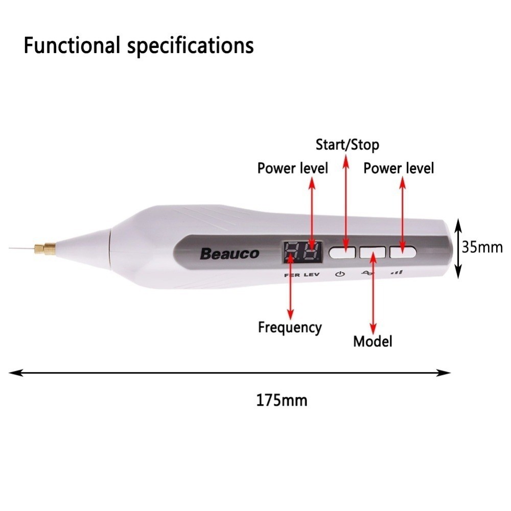 Wired Eyelid Lift Plasma Pen Fiber Plasma Pen Wrinkle Tattoo Mole Removal Beauty Machine