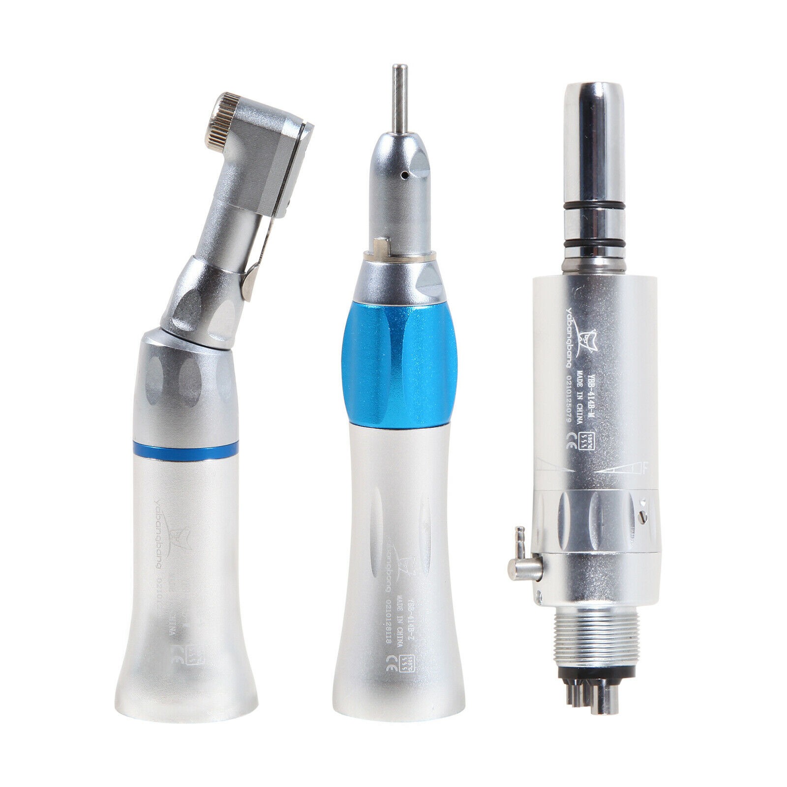 NSK Style Dental Slow Low Speed ​​External Single Water Spray Contra Angle Straight Air Motor Handpiece 4 Holes