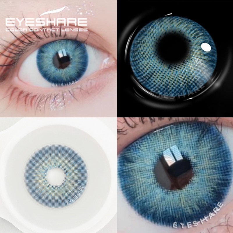 Ishihair Natural Colored Contact Lenses 2pcs Eye Color Contact Lenses Blue Green Beauty Pupils Color Contact Lenses Eye Yearly