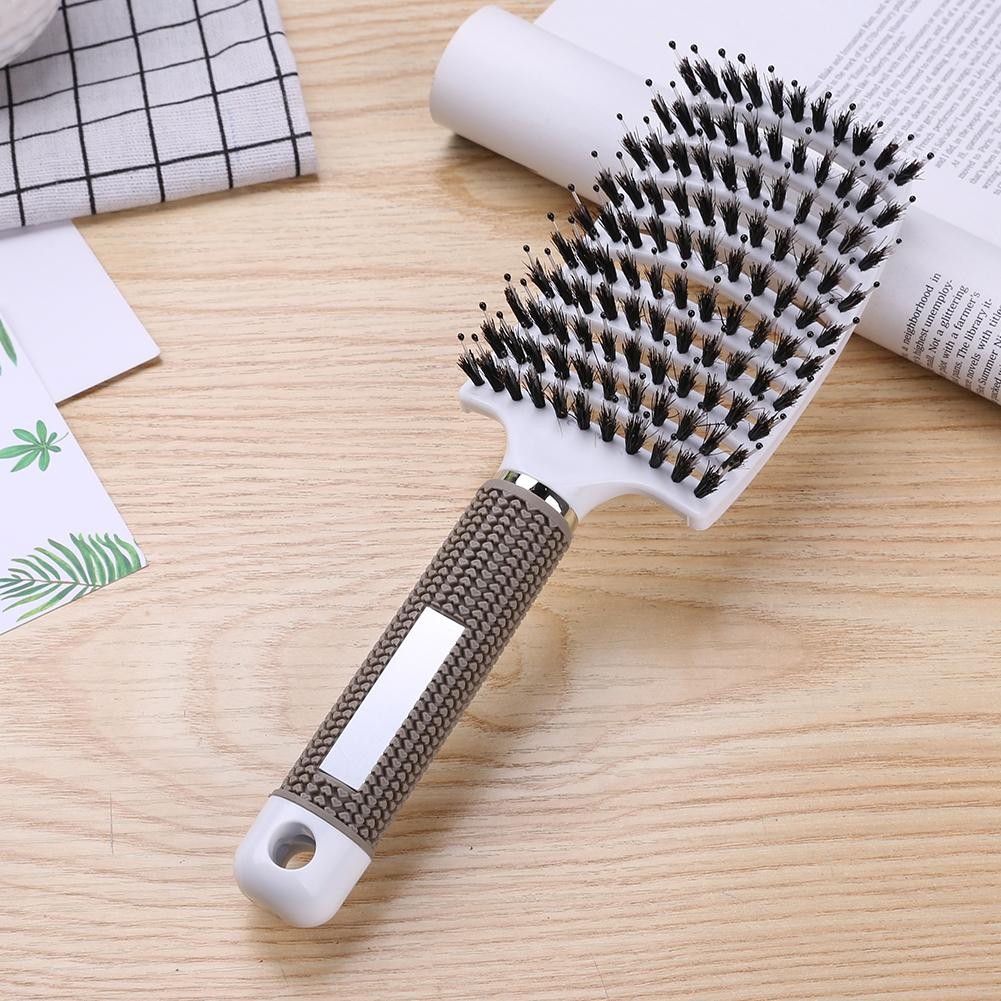 Hair Scalp Massage Comb Bristle Brush Nylon Women Wet Dry Curly Detangling Hair Brush Salon Hair Styling Tool Dropship