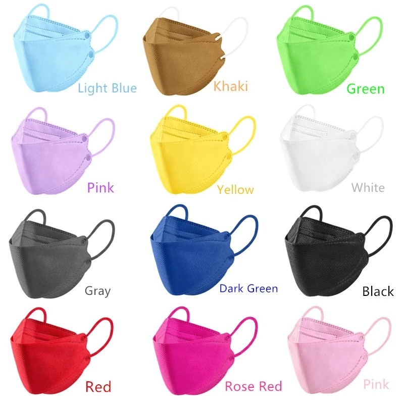 Kn95 Mask Lovely Disposable Girl Mask 4 Layer Dust Mask Filter Fish Shape FFP2 Children Mask Disposable Black Face Mask