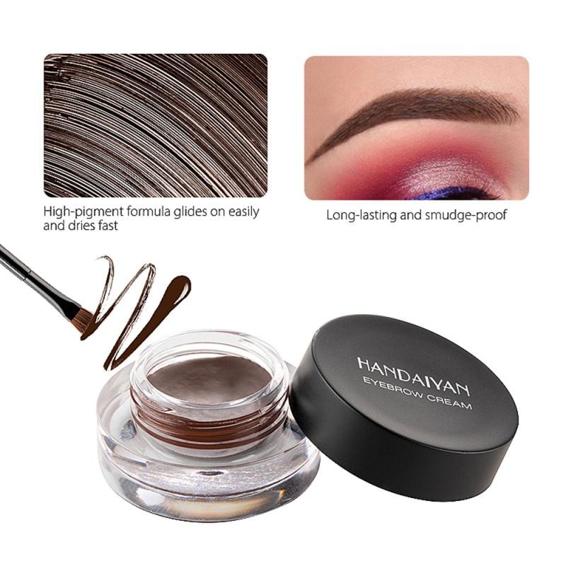 12 Colors Super Waterproof Eyebrow Cream Professional Black Color Eyebrow Gel Eyebrow Tint Long Lasting With Makeup Brush