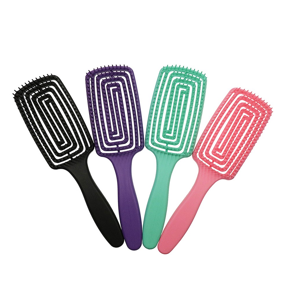 Wide Teeth Arc Massage Comb Anti-static Practical Anti-tangle Salon Styling Comb Non-slip Comfortable Hair Care Comb Hairbrush