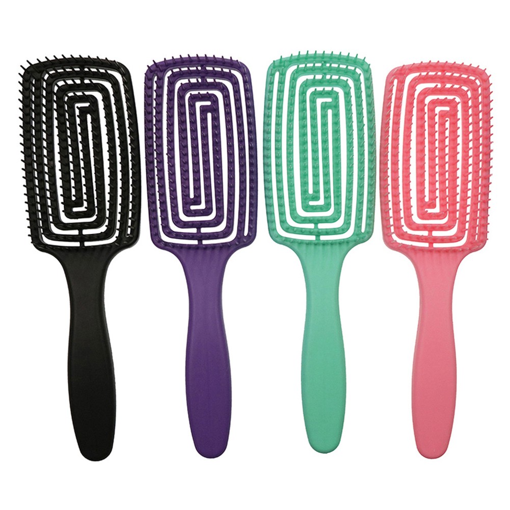 Wide Tooth Arc Massage Comb Anti-static Practical Anti-tangle Comb Salon Styling Non-slip Comfortable Hair Care Hair Brush Comb