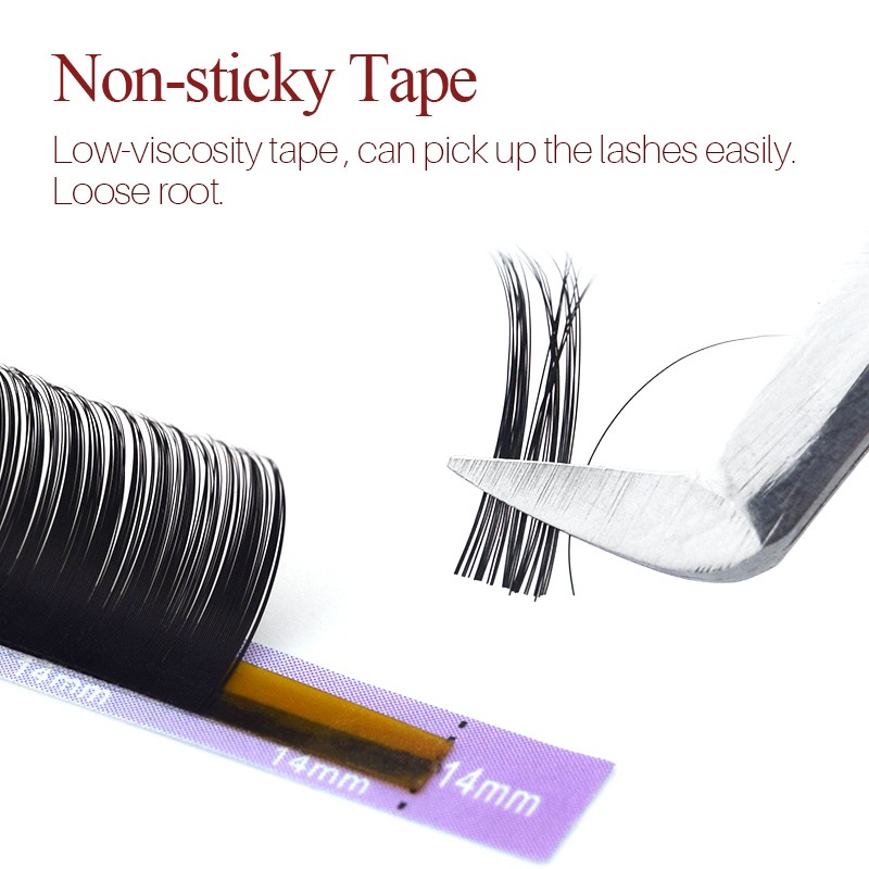 Song Lashes Eyelash Extensions For Salon Professional Nature And Tip Thin Soft Pure Black Easy To Pick Up