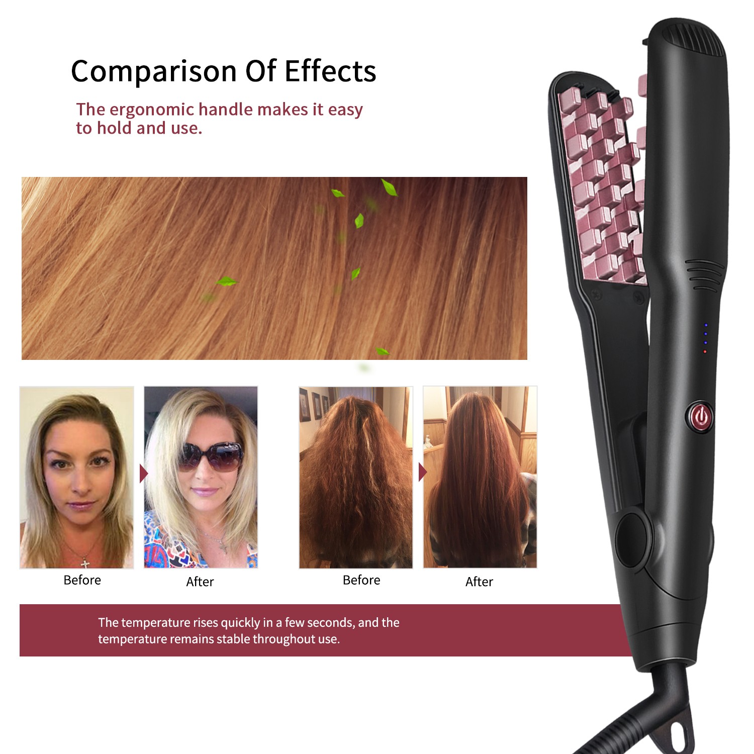 Mini Electric Hair Curler Negative Ion Corn Hair Splint Perm Magic Ceramic Curling Iron Hair Styling Tools Crimper