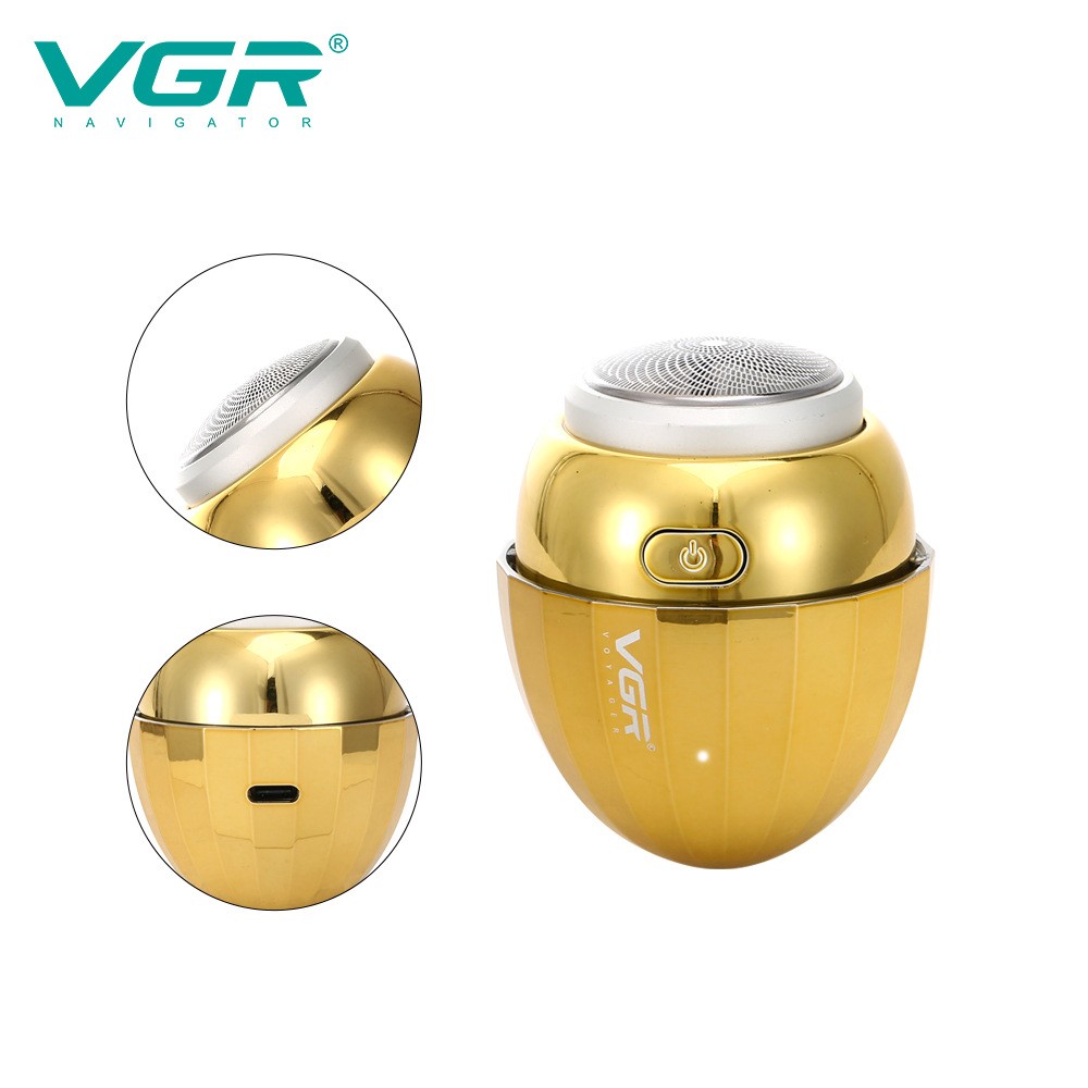 VGr New Mini Egg Shaver Mini Portable Shaver USB Charging Shaver for Men V321 Sharp Trimmer Beard Trimmer 0mm 8d Machines