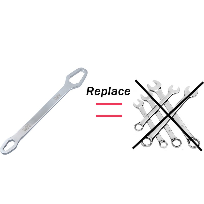 Universal Torx wrench double-headed self-tightening adjustable glasses wrench 8-22mm board both ends special shaped multi-purpose