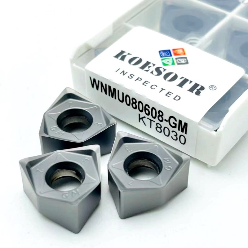 100% Original WNMU080608G High Quality Double-sided Hexagonal 90 Degree Right Angle Quick Feed Carbide Turning Tool WNMU