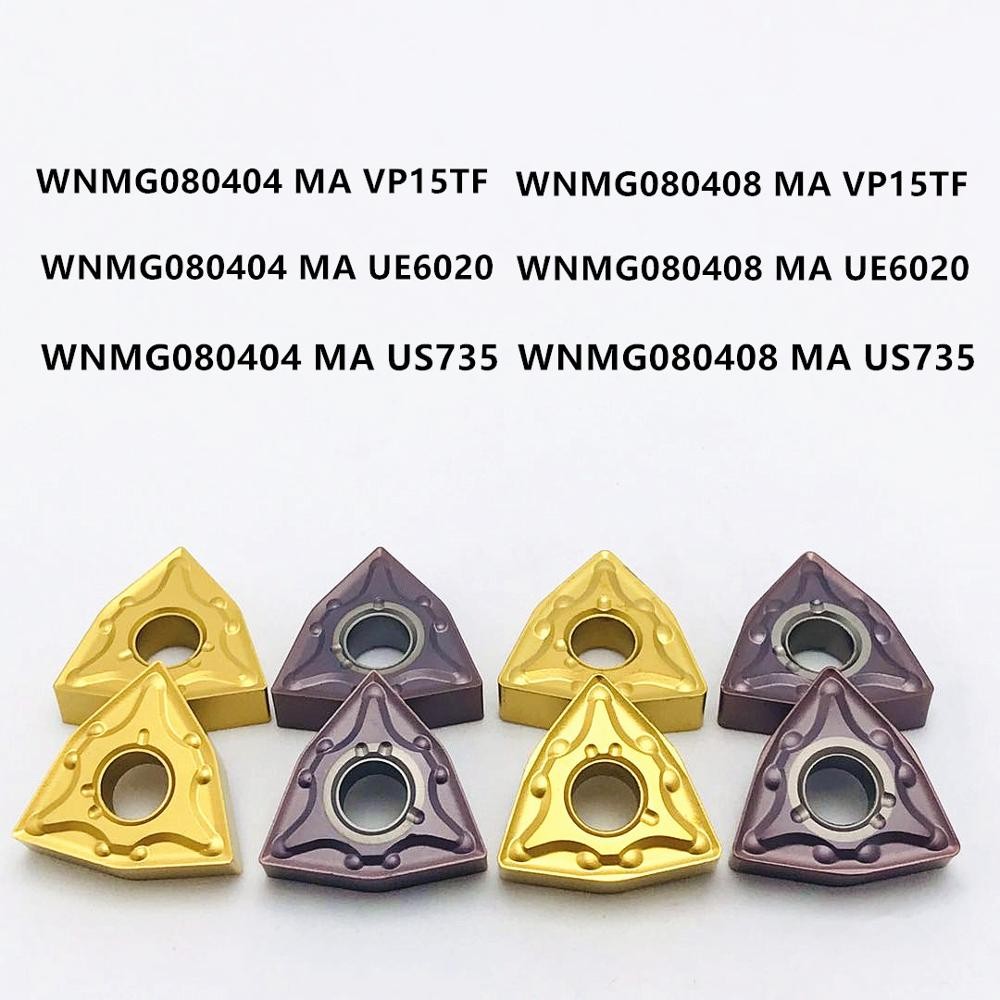 Carbide Insert WNMG080404 WNMG080408 MA VP15TF UE6020 US735 High Quality External Metal Turning Tool CNC Milling Tool