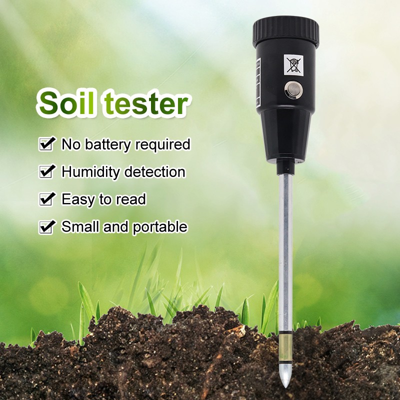 2 in 1 Soil PH Meter & Moisture Meter 295mm Long Soil pH Moisture Meter Tester Hydroponics Analyzer No Battery Needed