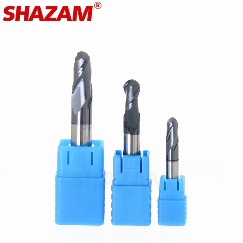 Milling Cutter Hrc50 Ball Nose Alloy Tungsten Steel Tools CNC Maching Shazam Wholesale Top Machine Cutters for Iron Woodworking