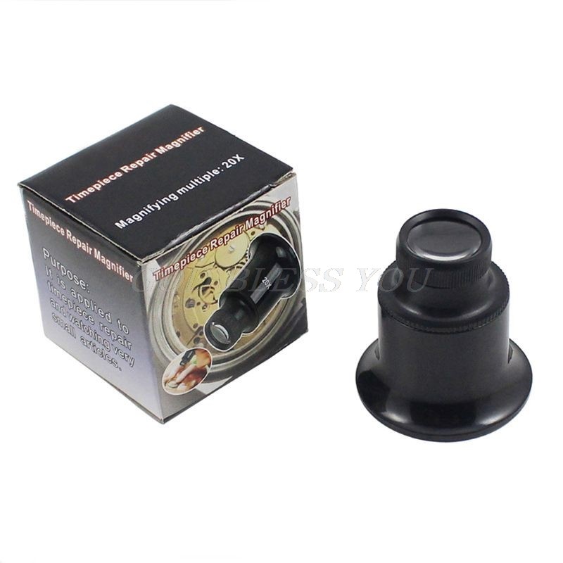 20X Gems Eye Loupe Ring Magnifier Magnifying Glass Watches Jewelry Tools Drop Shipping