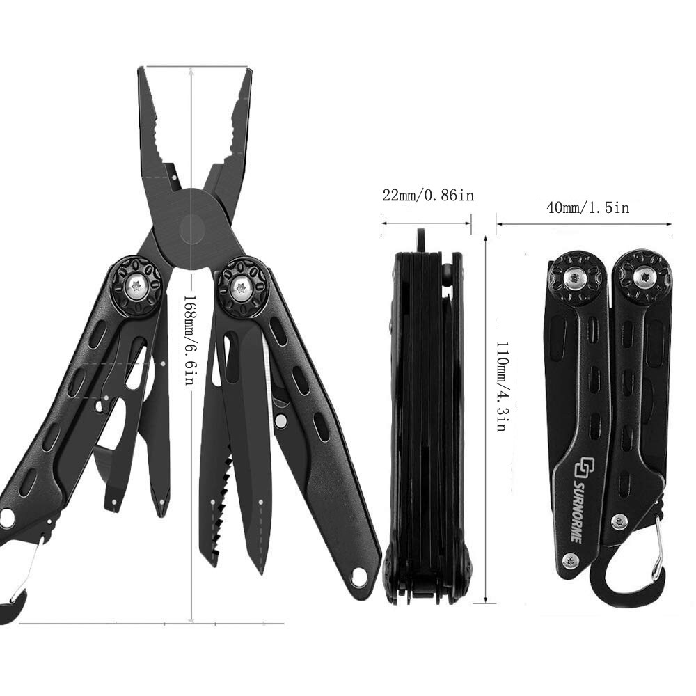 GOWKE Multifunction Tools Outdoor Multi Tools Knife Pliers Folding Portable Tool Bag Emergency Camping EDC Combine Equipment